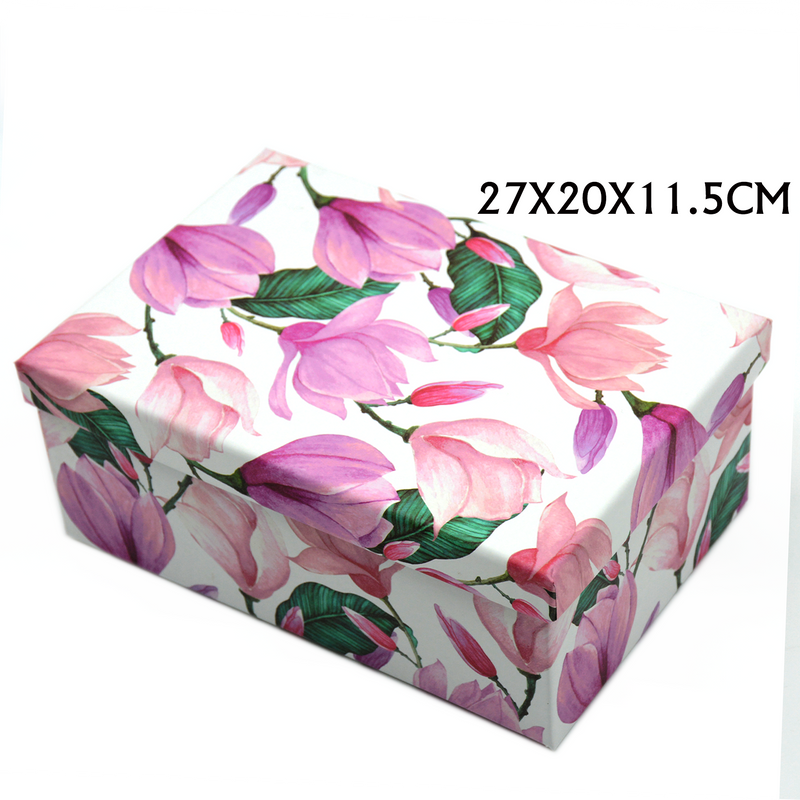 RECTANGLE PAPER GIFT BOX ASSTD-5  | 27x20x11.5cm