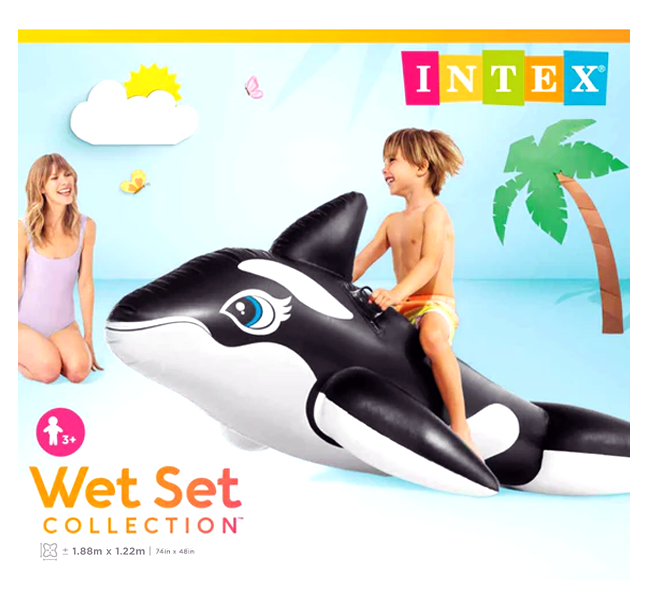 INTEX WHALE RIDE ON 1.88MX1.22M