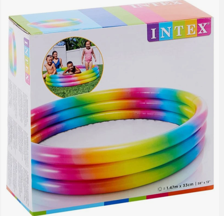 INTEX WILD GEOMERTY THREE RING POOL 58X13"