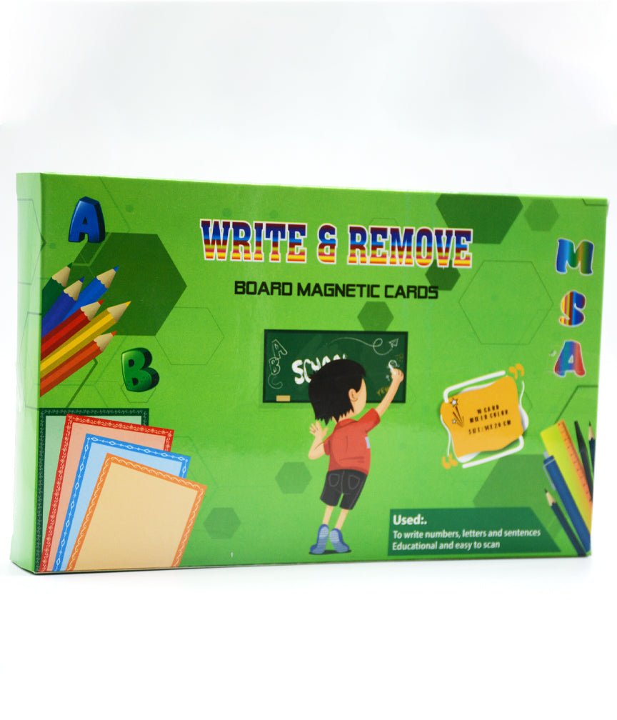 WRITE & RUB CARD 5PCS 30X40CM / اكتب وامسح *