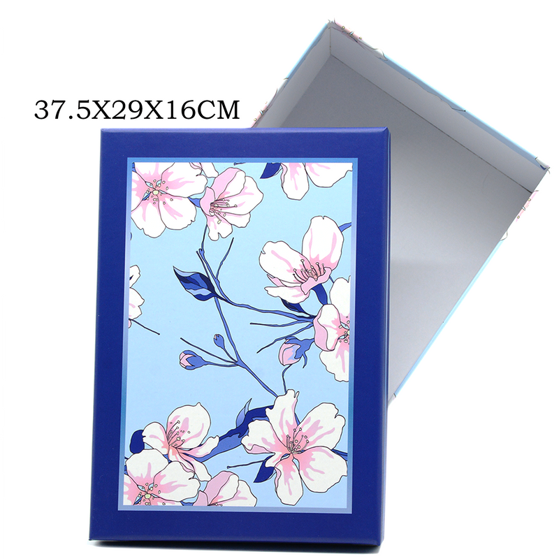 RECTANGLE PAPER GIFT BOX W/DESIGN SYC403/SYC405-10LARGE | 37.5x29x16cm