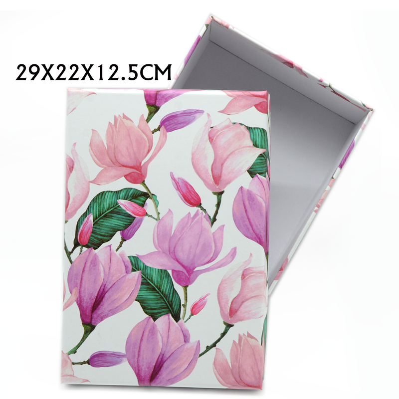 RECTANGLE PAPER GIFT BOX ASSTD -6  | 29x22x12.5cm