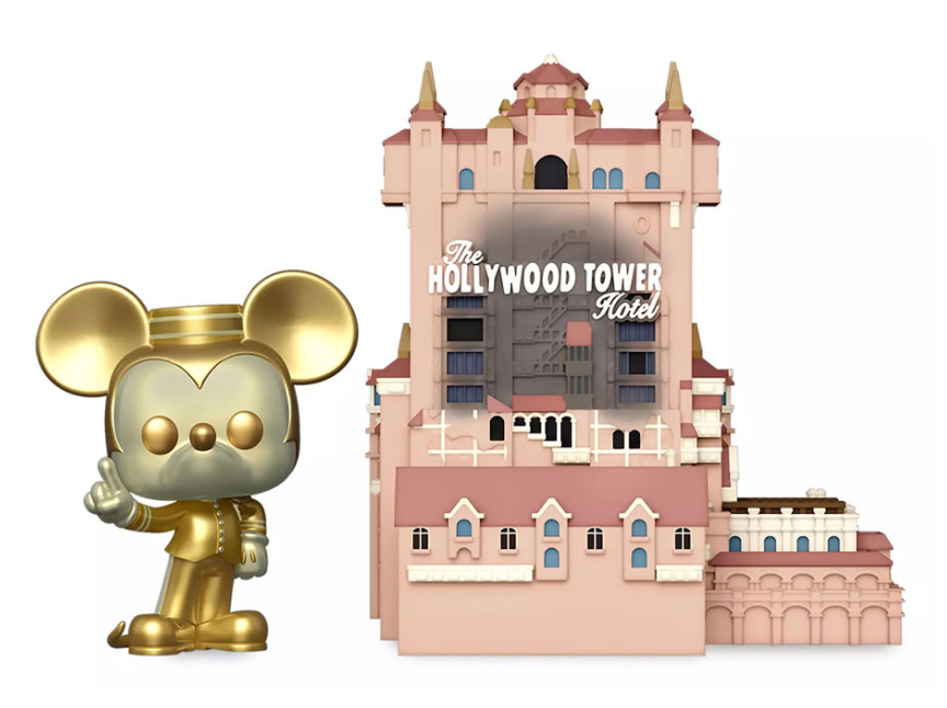 DISNEY FUNKO HOLLYWOOD TOWER & MICKEY MOUSE VINYL FIGURE