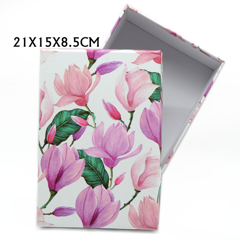 RECTANGLE PAPER GIFT BOX ASSTD -2 |  21x15x8.5cm