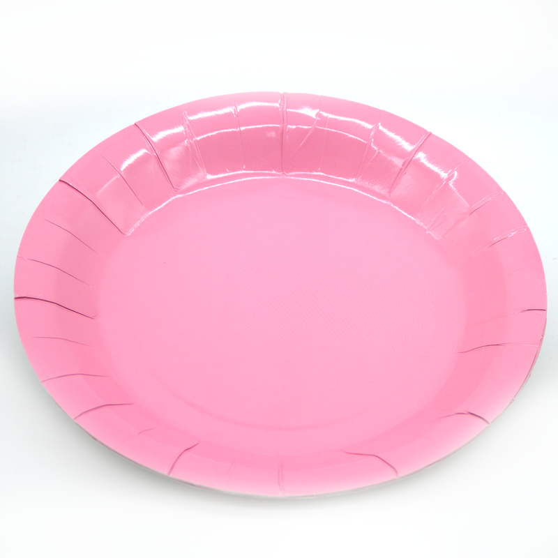 I&A COLLECTION PAPER PLATE 9" 6PCS/PKT-PINK