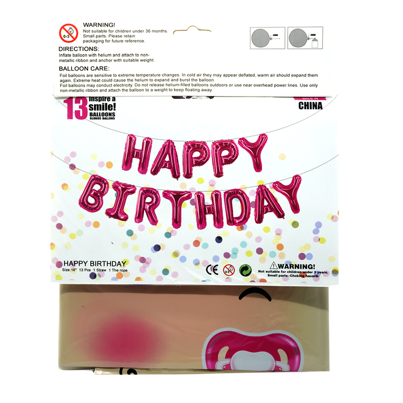 KANARI HAPPY BIRTHDAY BALLOON DECORATION PACK 90810-0002