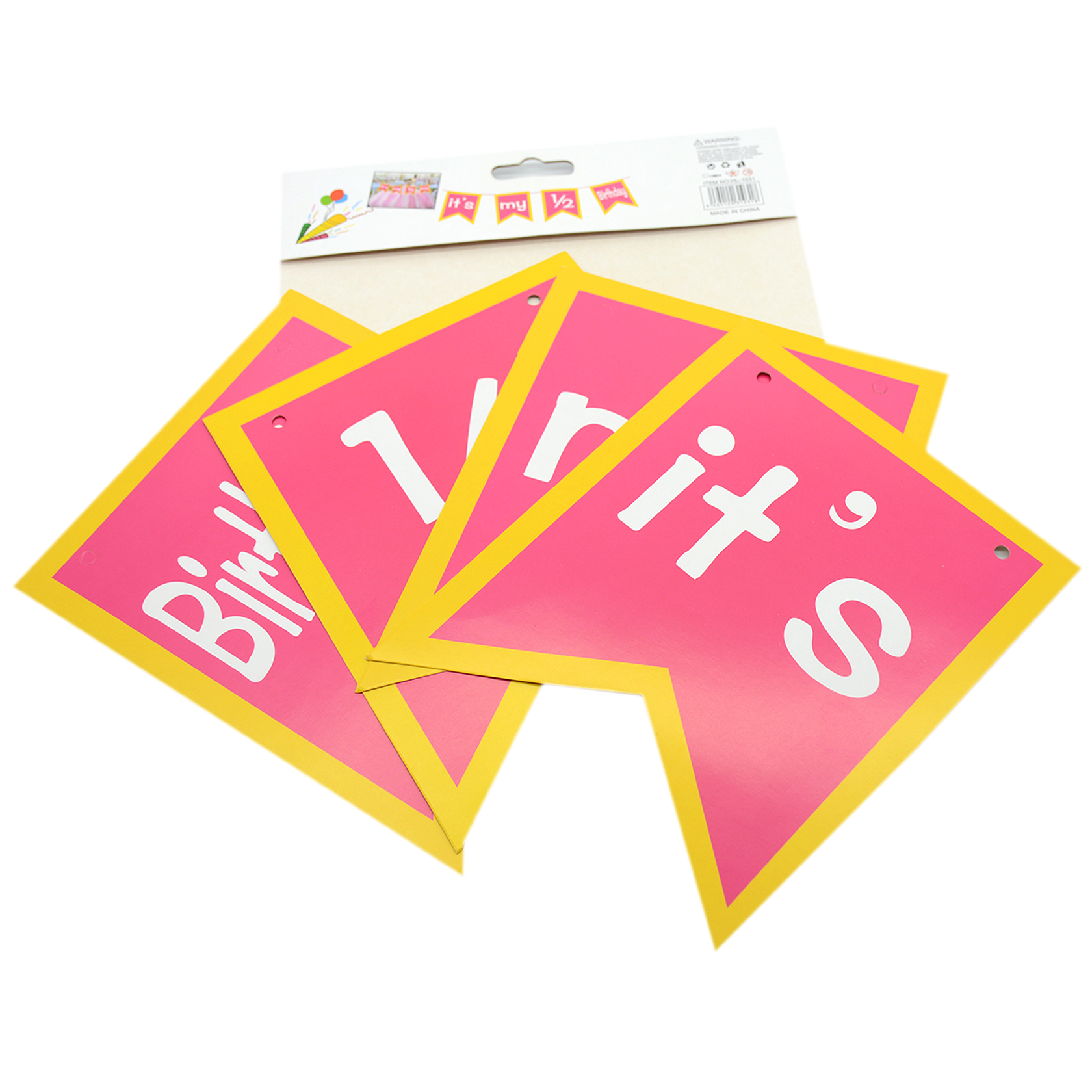 PARTY FUN CROWN HAPPY BIRTHDAY LETTER BANNER