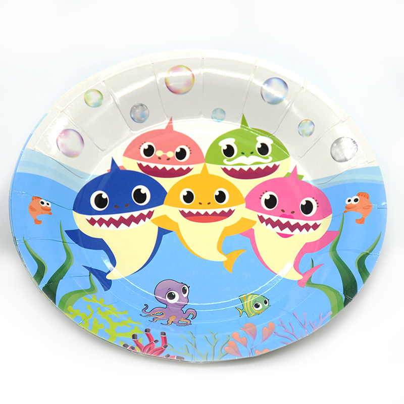 BABY SHARKS BIG SHOW PARTY PLATE 6PCS/PKT 7"