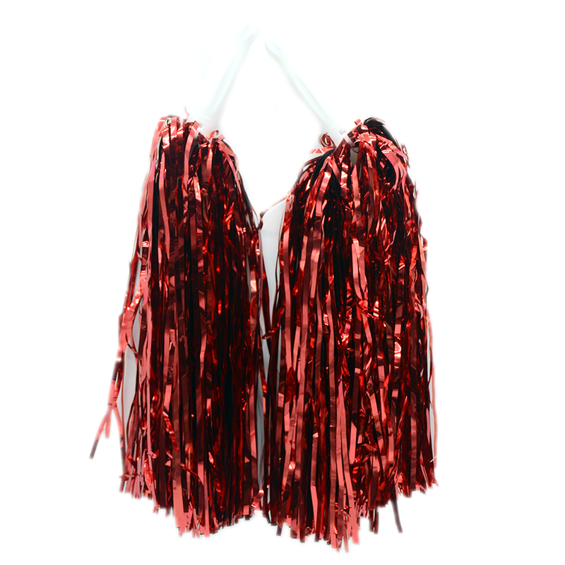 PLASTIC POM POMS 2PCS SET ASSTD