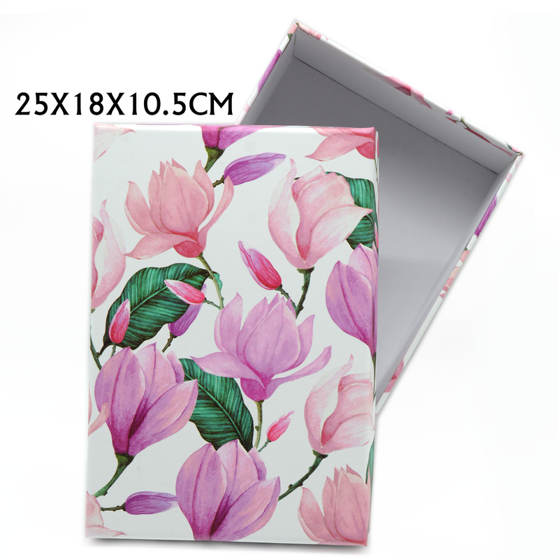 RECTANGLE PAPER GIFT BOX ASSTD -4 | 25x18x10.5cm