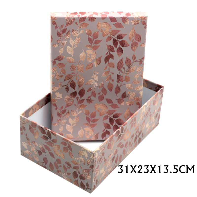 RECTANGLE PAPER GIFT BOX ASSTD -7   |  31x23x13.5cm