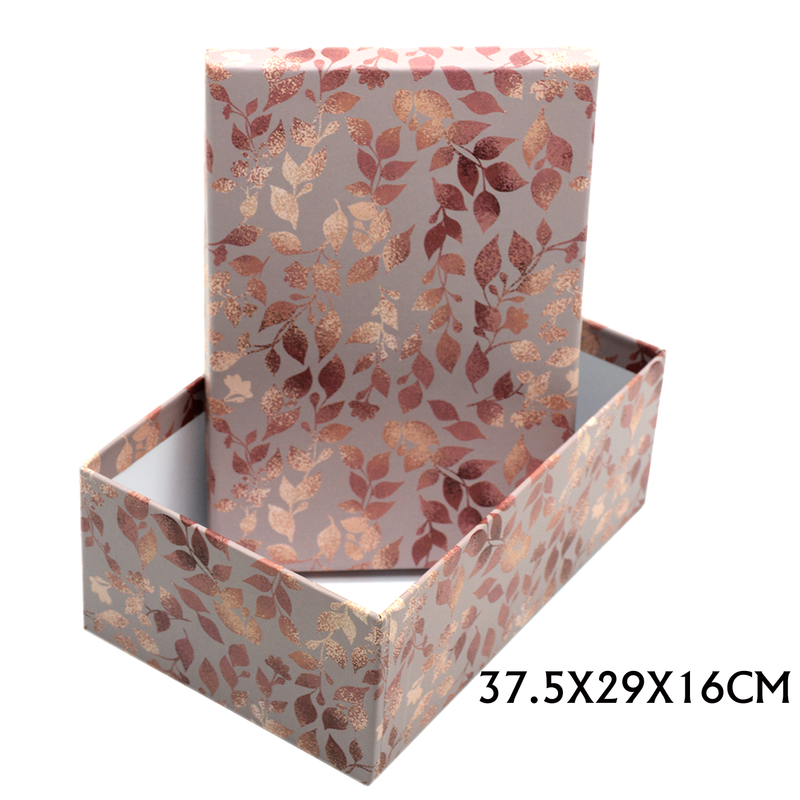 RECTANGLE PAPER GIFT BOX ASSTD-10 LARGE  |  37.5x29x16cm