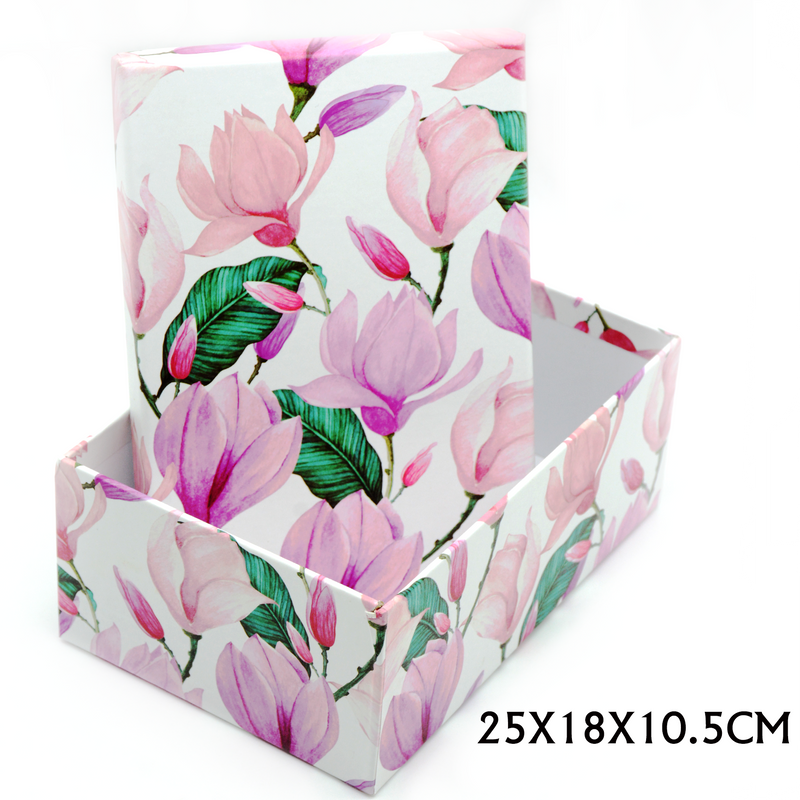 RECTANGLE PAPER GIFT BOX ASSTD -4 | 25x18x10.5cm