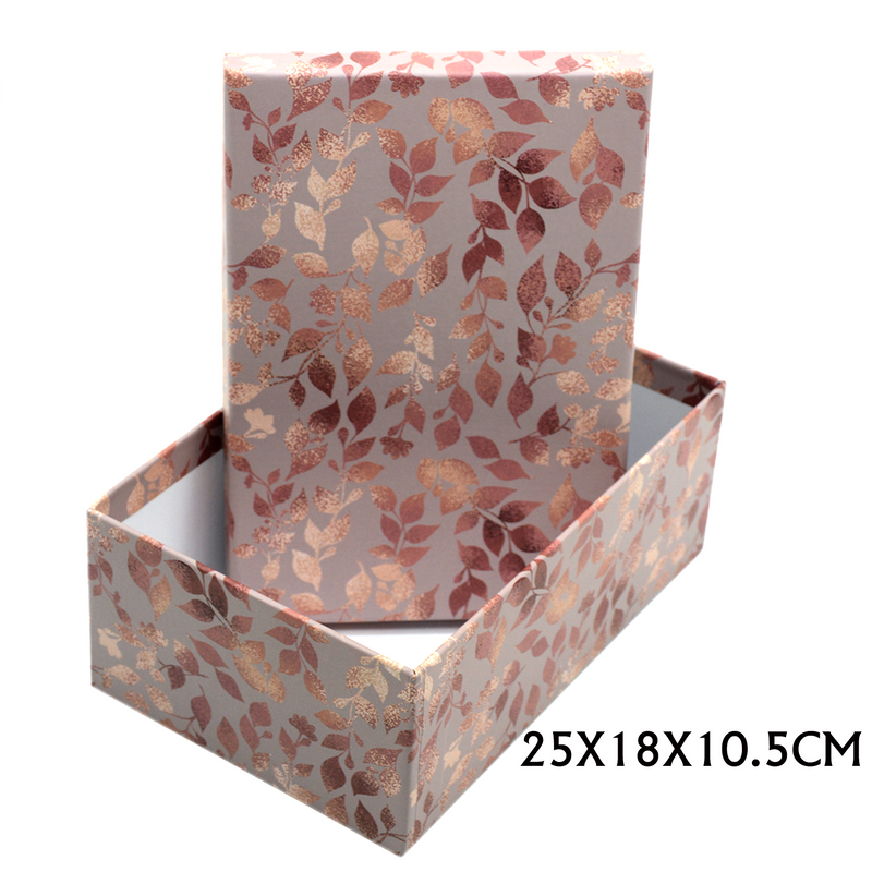 RECTANGLE PAPER GIFT BOX ASSTD -4  |  25x18x10.5cm