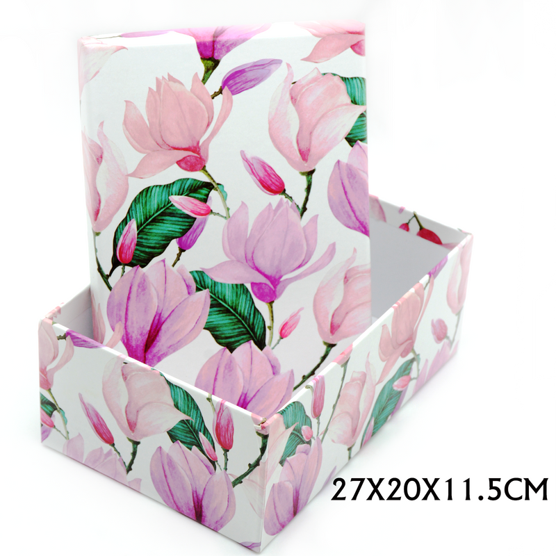 RECTANGLE PAPER GIFT BOX ASSTD-5  | 27x20x11.5cm