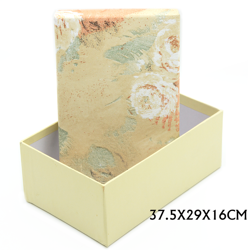 RECTANGLE PAPER GIFT BOX W/DESIGN SYC403/SYC405-10LARGE | 37.5x29x16cm