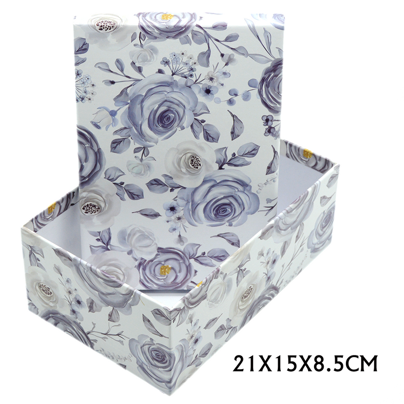 RECTANGLE PAPER GIFT BOX ASSTD -2 | 21x15x8.5cm