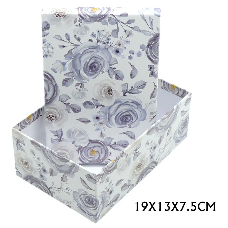 RECTANGLE PAPER GIFT BOX ASSTD-1SMALL |  19x13x7.5cm