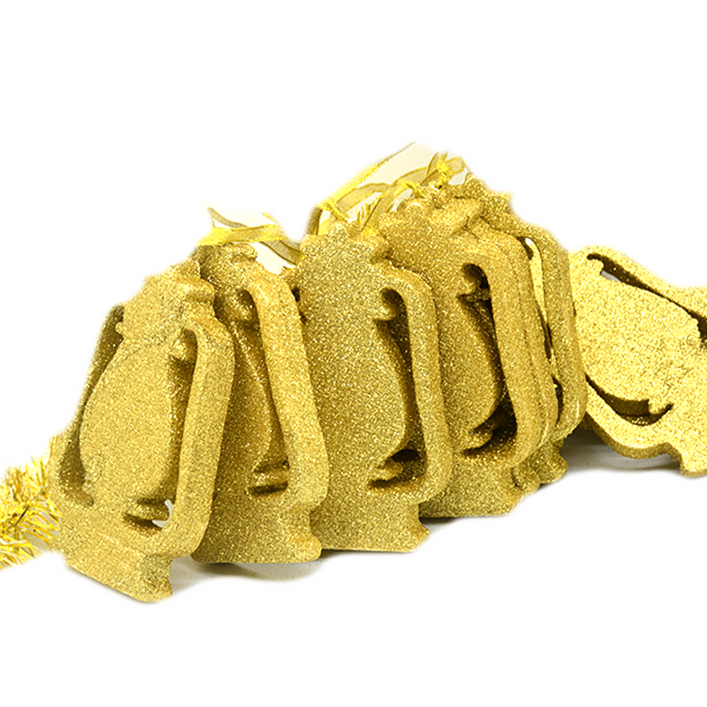 زينة رمضان . RAMADAN FOAM DECORATION FANOOS SHAPE 8PCS PACK 15CM