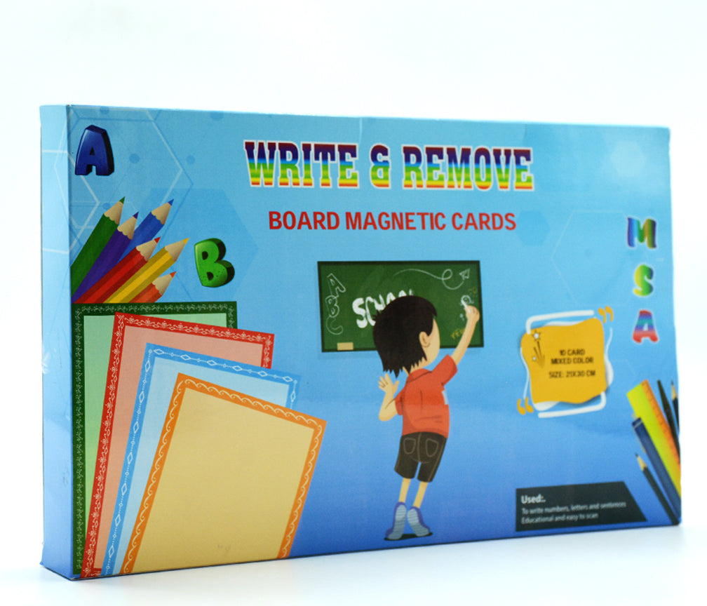 WRITE & RUB CARD 10PCS 21X30CM / بطاقات_ اكتب وامسح