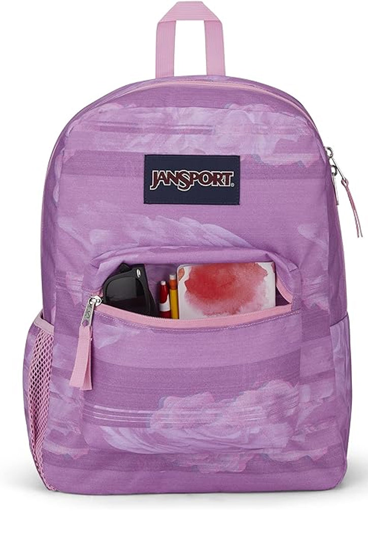 JANSPORT CROSS TOWN BACKPACK 18 STATIC ROSE حقيبة ظهر جان سبورت