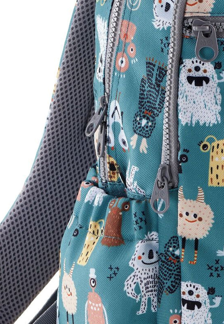 حقيبة ظهر مدرسية مقاس 16 MIQUELRIUS MR BACKPACK W/3 COMPARTMENT 16"- LISBOA RECYCLE MONSTERS