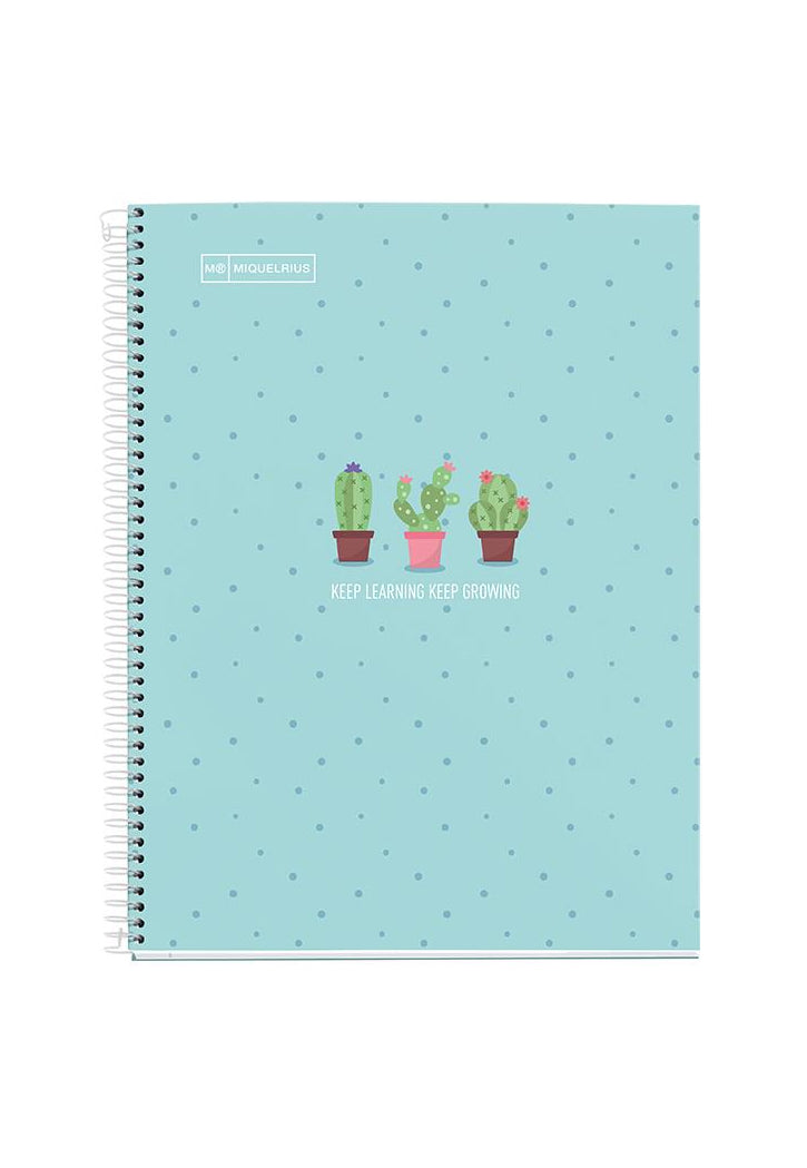 دفتر 80 صفحة 90 جرام MIQUELRIUS MR HARD COVER SPIRAL A4 90G 80SHT 1LINE NOTEBOOK-CACTUS MINT