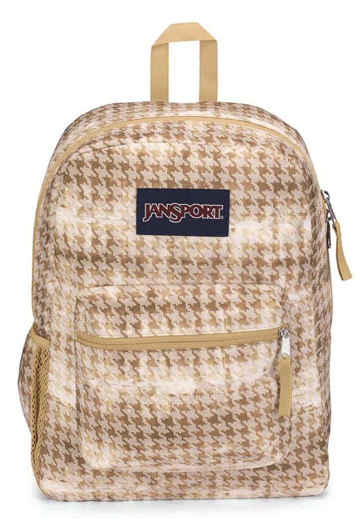 JANSPORT CROSS TOWN BACKPACK 18 BATIK HOUNDSTOOTH حقيبة ظهر جان سبورت كروس تاون