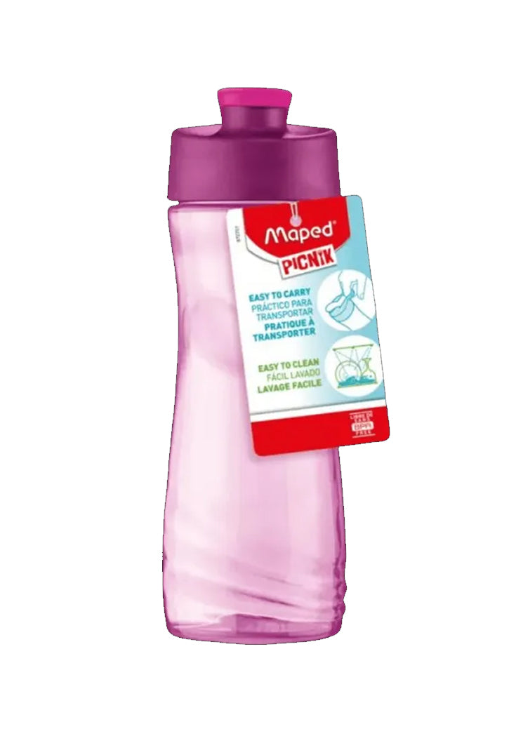 قارورة مياه بلاستيك لون وردي MAPED PICKNIK ORIGINS WATER BOTTLE 500ML PINK