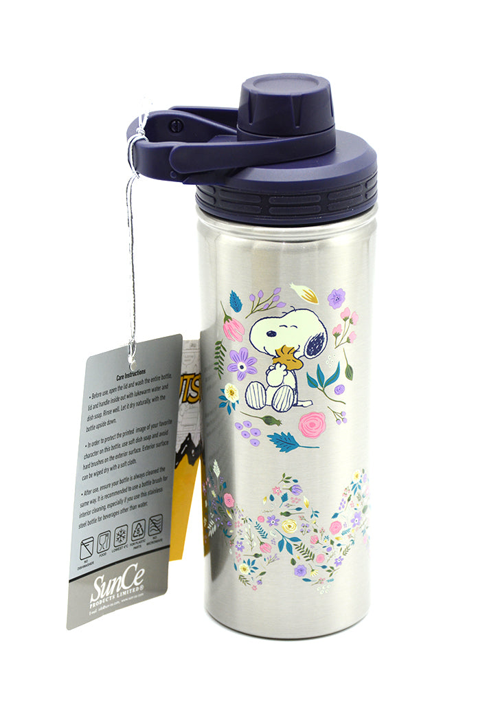 قارورة مياة زمزمية استيل PEANUTS STAINLESS STEEL WATER BOTTLE 620ML S-4150 PEV