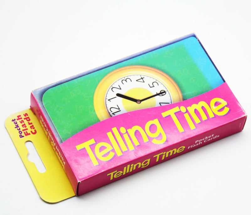 POCKET FLASH CARDS-TELLING TIME / بطاقات تعليمية صغيرة - معرفة الوقت