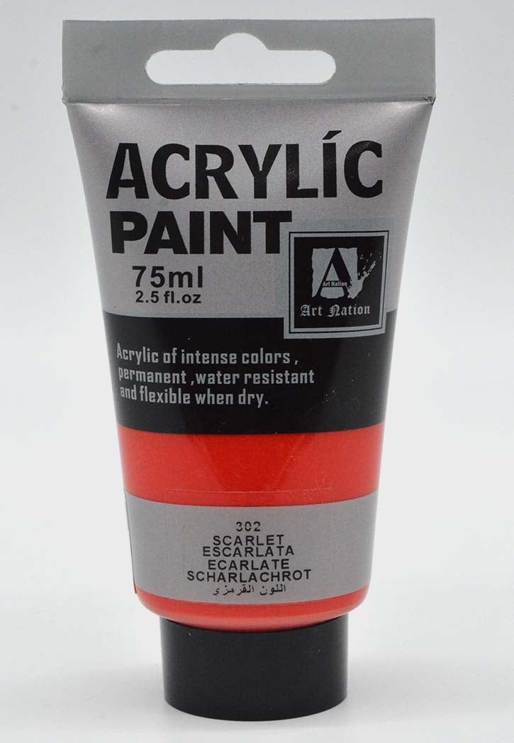 ART NATION ACRYLIC PAINT 75ML-SCARLET