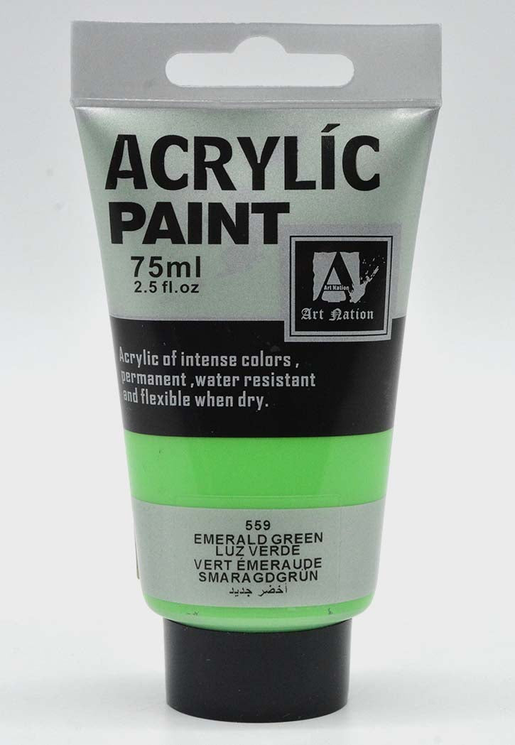 ART NATION ACRYLIC PAINT 75ML-EMERALD GREEN