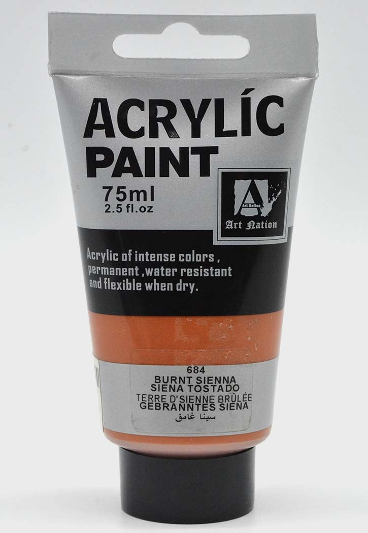 ART NATION ACRYLIC PAINT 75ML-BURNT SIENNA