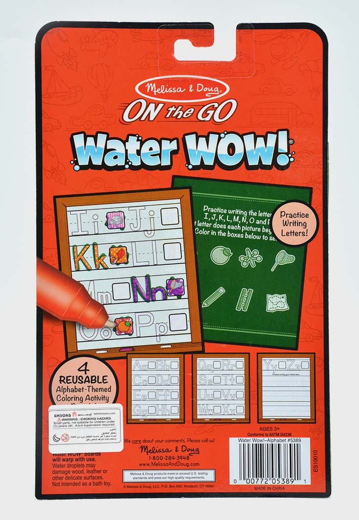 Melissa & Doug On The Go Water Wow - Alphabet Water Reveal Pad