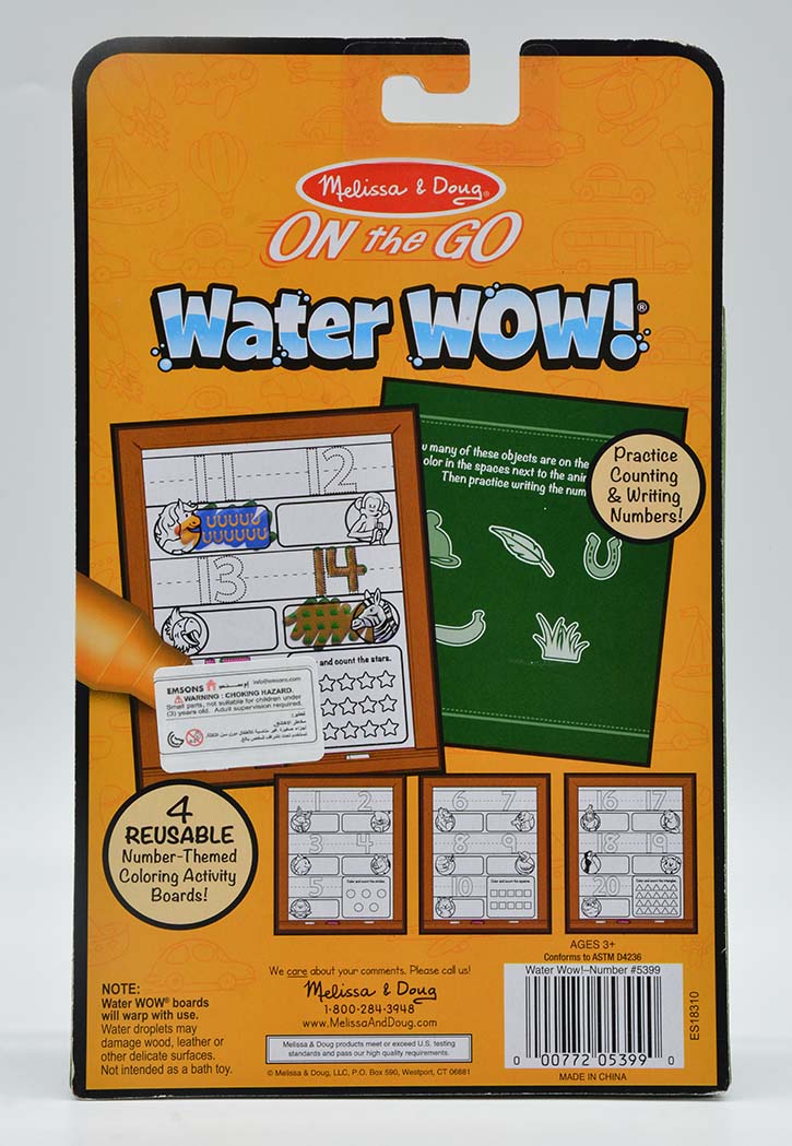 Melissa & Doug Water Wow - Number Water-Reveal Pad