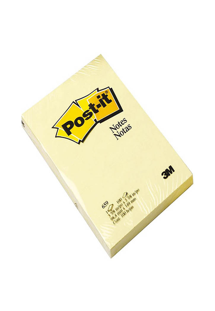 Post It - Plain Sticky Notes 98.4X149MM
