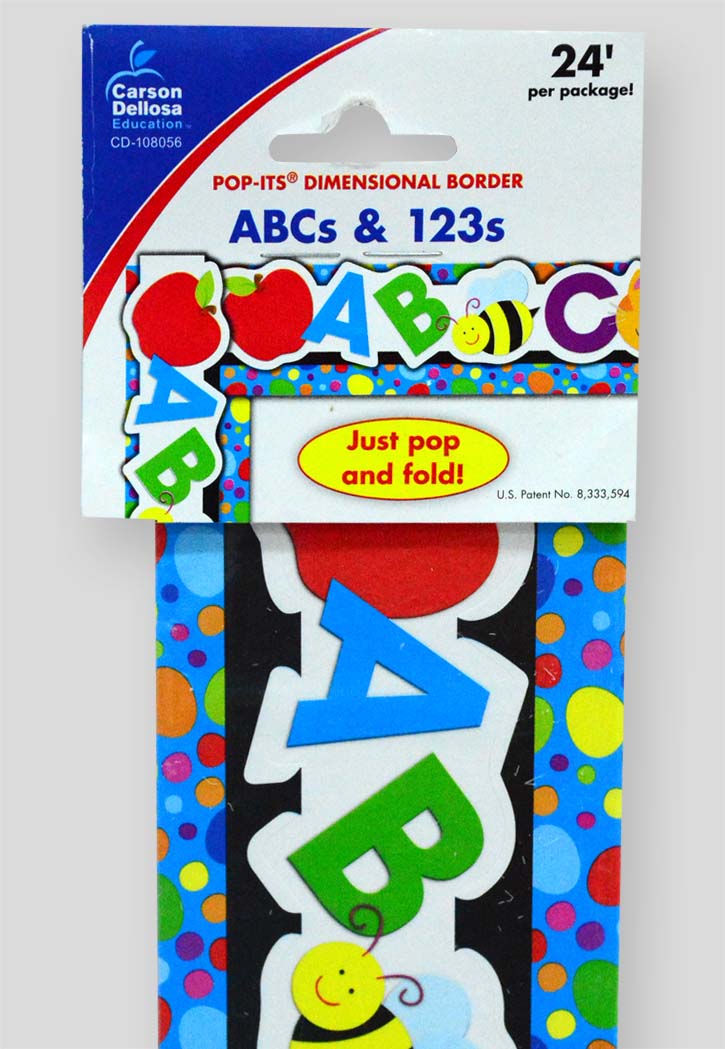 ABCs and 123s Pop-Its Dimensional Borders