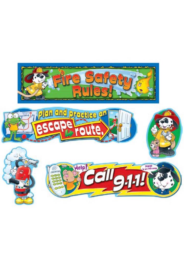 Fire Safety Mini Bulletin Board Set