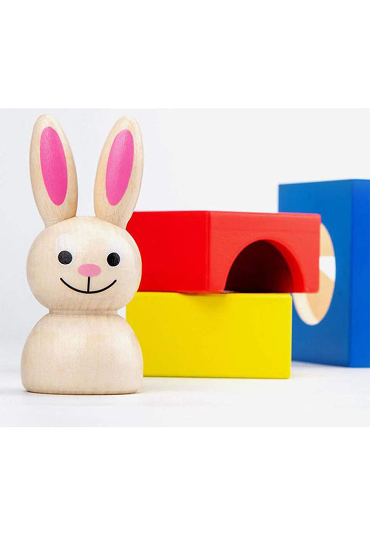 Baby Rabbit Magic Box Children Wooden Education Toys