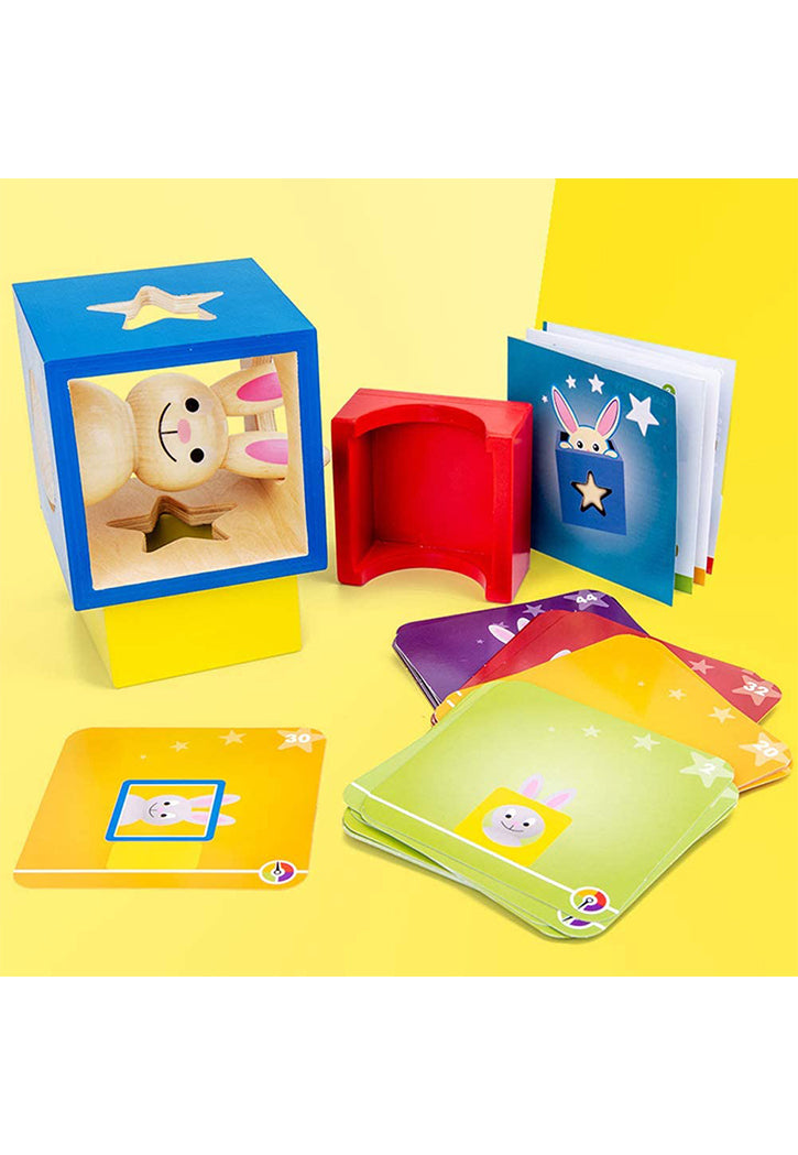 Baby Rabbit Magic Box Children Wooden Education Toys