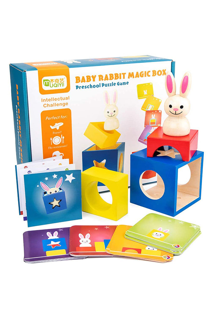 Baby Rabbit Magic Box Children Wooden Education Toys