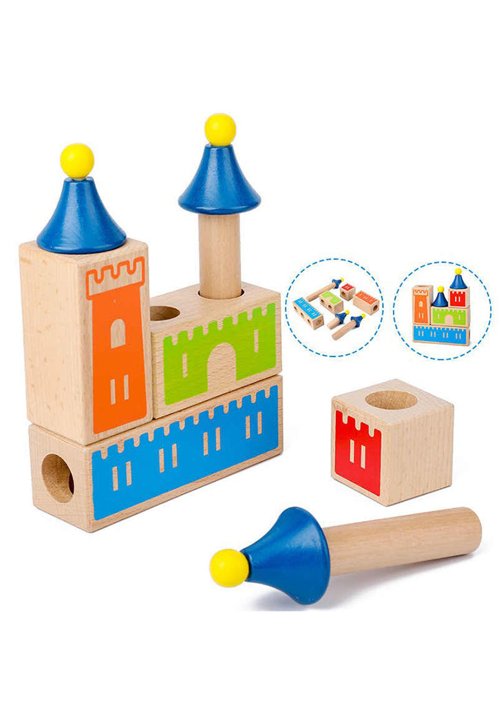 Wooden Changing Dream Castle Building Blocks