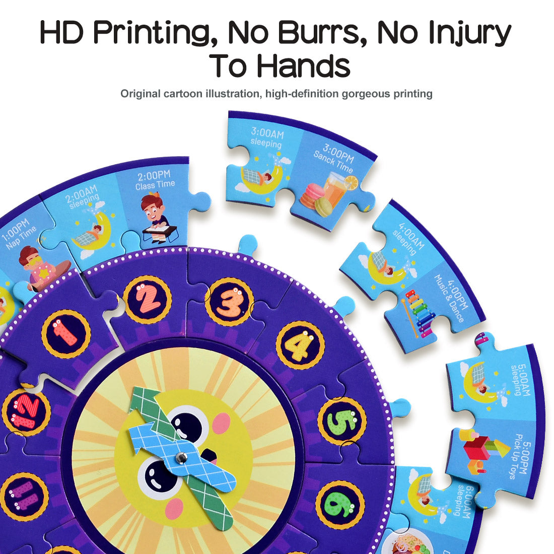 PANDA JUNIORS MY ROUND PUZZLE-MY DAILY ROUTINE 25PCS