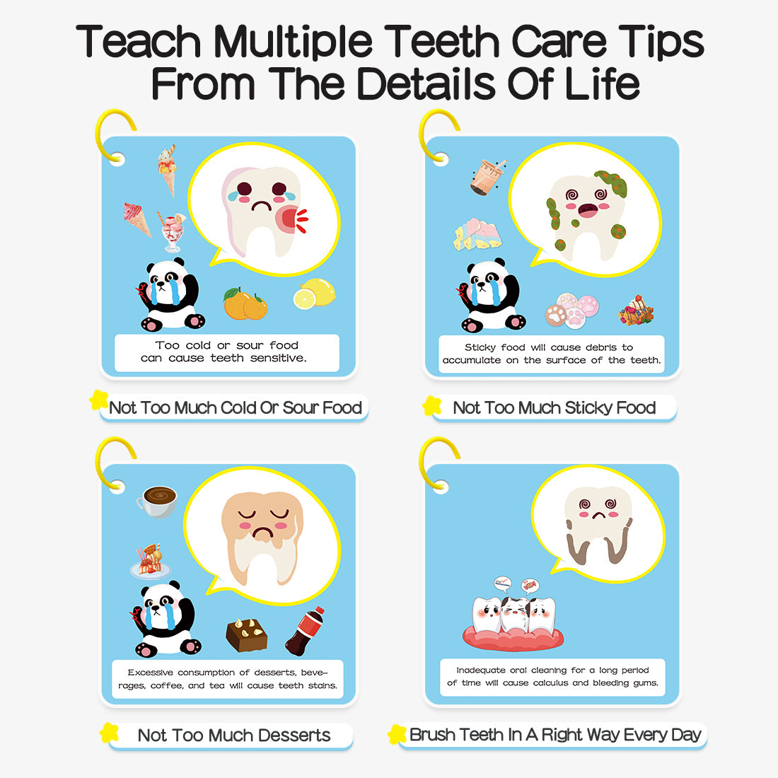 PANDA JUNIORS MY GOOD HABITS-PROTECT TEETH