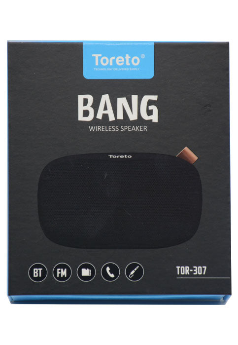 سماعات موسيقية لاسلكية صغيرة - توريتو TORETO BANG WIRELESS SPEAKER TOR-307