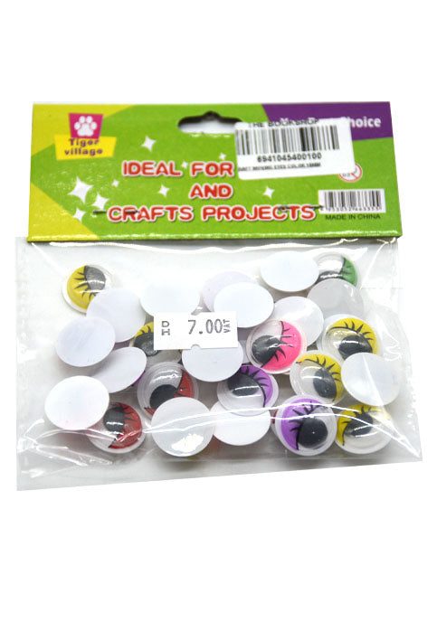 CRAFT MOVING EYES COLOR 15MM