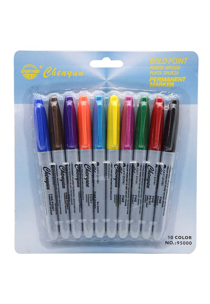 Chenyun - Permanent Markers Set 10PCS