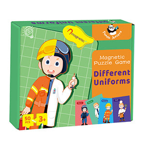 PANDA JUNIORS MAGNETIC PUZZLE GAME-DIFFERENT UNIFORMS 50PCS