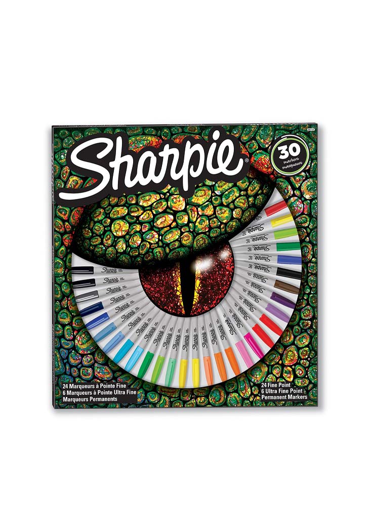 Sharpie - Permanent Marker Pack of 30 Pieces